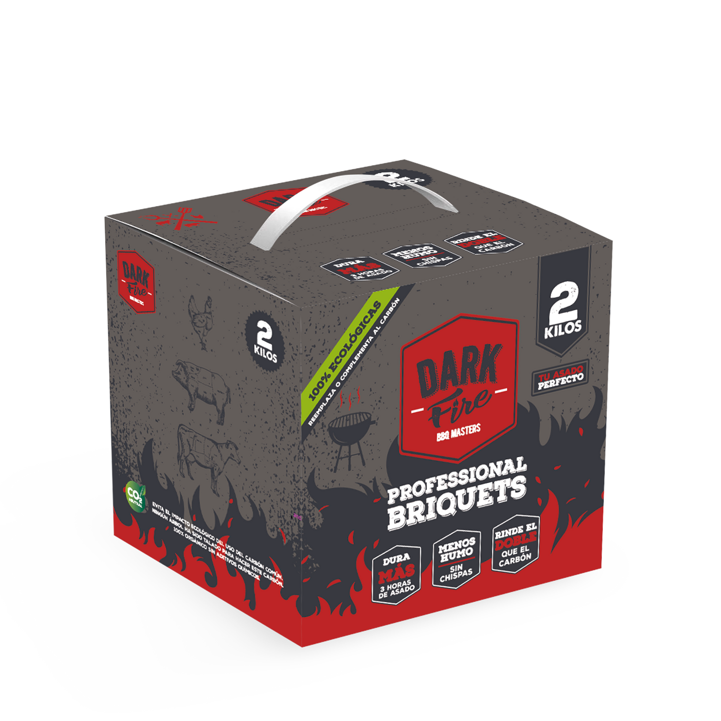 Briquetas Asados Profesionales Caja 2 Kg