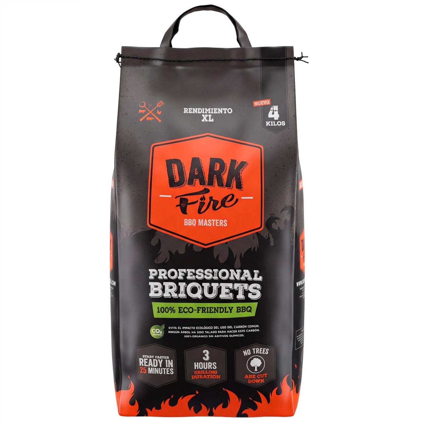 Briquetas Asados Profesionales Bolsa 4 Kg